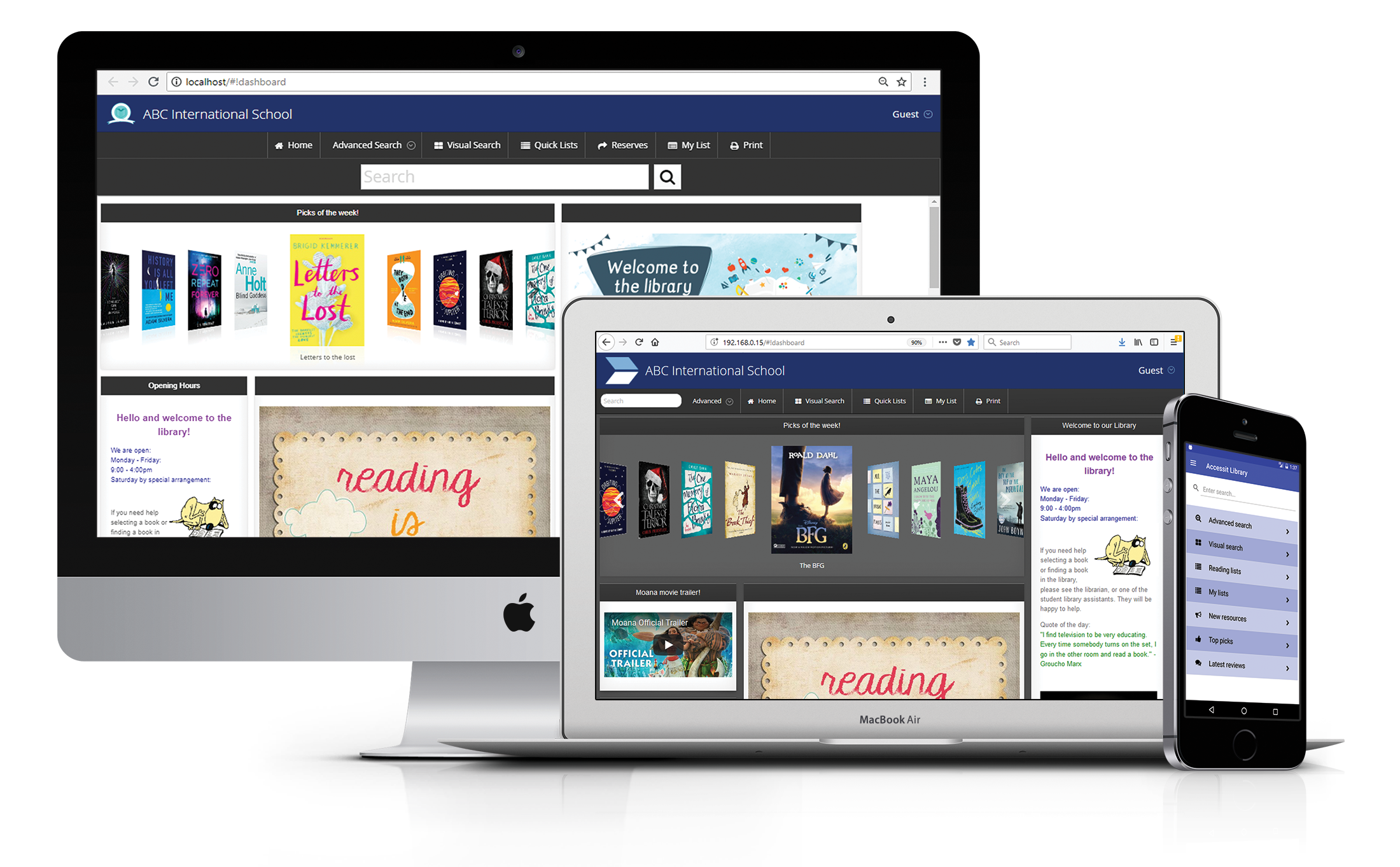 screenshot of Accessit Library